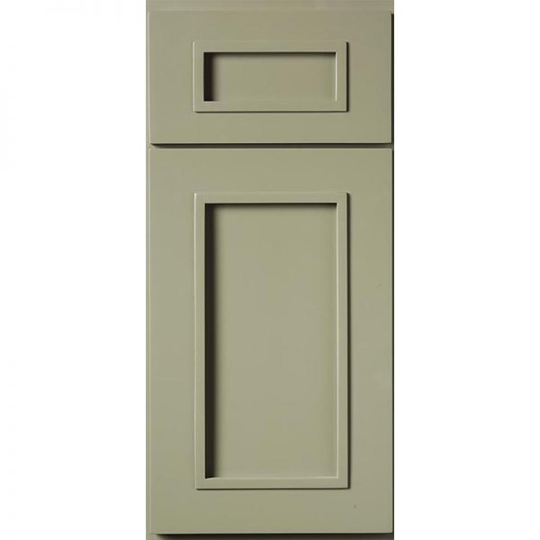 Bertch Kitchen+ Portland Recessed Cabinet Door in Painted Olive