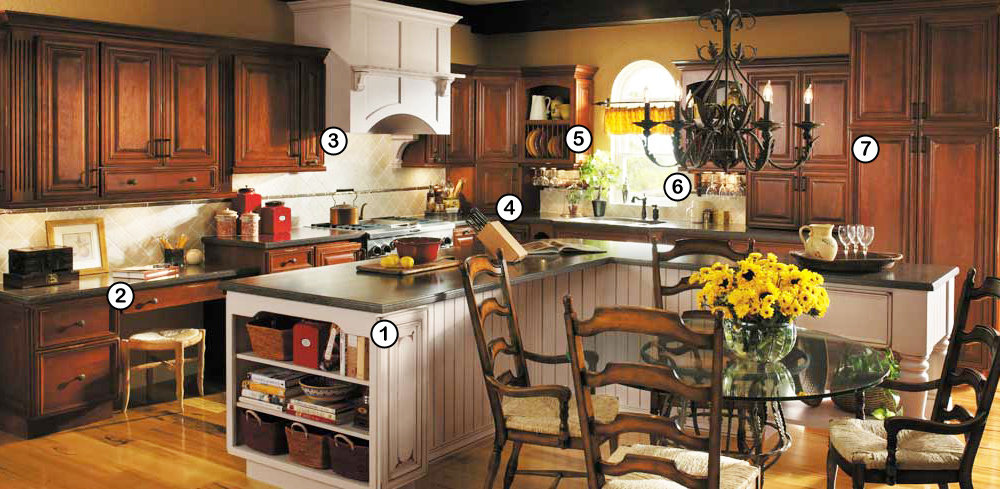 Image of Rustic Kitchen Storage Options with Detailed Pop-up Information