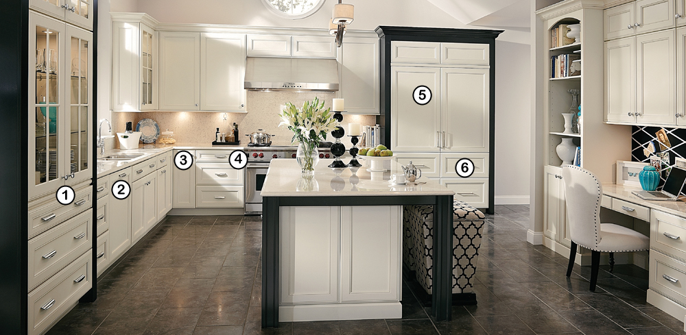 Image of Modern Kitchen Storage Options with Detailed Pop-up Information
